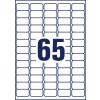 Rysunek wykroju pojedynczego arkusza A4, artykuł: L6026REV-25, Uniwersalne etykiety, format: 38,1 x 21,2 mm, 65 etykiet/arkusz.