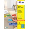 Zdjęcie opakowania: Avery Zweckform kolorowe etykiety organizacyjne, łatwo usuwalne, artykuł: L6039-20, format: 45,7 x 21,2 mm, do drukarek: Inkjet, laser czarno-biały, laser kolorowy, zawartość: 960 etykiet / 20 arkuszy, 48 etykiet/arkusz.