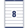 Rysunek wycinania pojedynczego arkusza A4, Artykuł: L6060-100, Etykiety na segregator, Format: 34 x 192 mm, 8 etykiet/arkusz?
