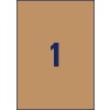 Rysunek wykrojnika Pojedynczy arkusz A4, Artykuł: L7109-25, Naturalne brązowe etykiety, Format: 210 x 297 mm, 1 etykieta/arkusz?