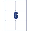 Rysunek sztancy, pojedynczy arkusz A4, artykuł: L7166B-100, etykiety wysyłkowe, format: 99,1 x 93,1 mm, 6 etykiet/arkusz.