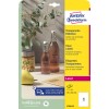 Opakowanie: Avery Zweckform przezroczyste etykiety, artykuł: L7784-25, format: 210 x 297 mm, przeznaczone do drukarek: laser cz-b, laser kolorowy, zawartość: 25 etykiet / 25 arkuszy, 1 etykieta/arkusz.