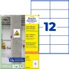 Opakowanie z arkuszem etykiet: Avery Zweckform Mocno przylegające etykiety papierowe, Produkt: L7875-20, Format: 105 x 48 mm, Do drukarek: atramentowych, laserowych czarno-białych, laserowych kolorowych, Zawartość: 240 etykiet / 20 arkuszy, 12 etykiet/arkusz.