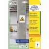 Obraz na opakowaniu: Avery Zweckform Papierowe etykiety o silnym kleju, Artykuł: L7876-20, Format: 105 x 148 mm, Zastosowanie drukarskie: atramentowe, laser s/w, laser kolorowy, Zawartość: 80 etykiet / 20 arkuszy, 4 etykiety/arkusz.