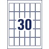 Rysunek stempla, pojedynczy arkusz A4, artykuł: L7975-25, etykiety do zamrażarek, format: 30 x 50 mm, 30 etykiet/arkusz.