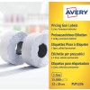 Opakowanie: etykiety Avery Zweckform, artykuł: PLP1226, format: 26 x 12 mm, zawartość: 15.000 etykiet / 10 rolek, 1.500 etykiet/rolka.
