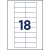 Rysunek wykrojnika pojedynczy arkusz A4, artykuł: POL30MA66-5DR, plakietki imienne, format: 70 x 30 mm.